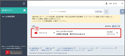（8）電子ポスト表示